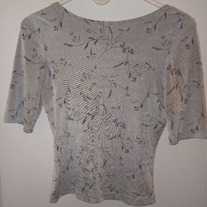 Silver Vintage Crop Top